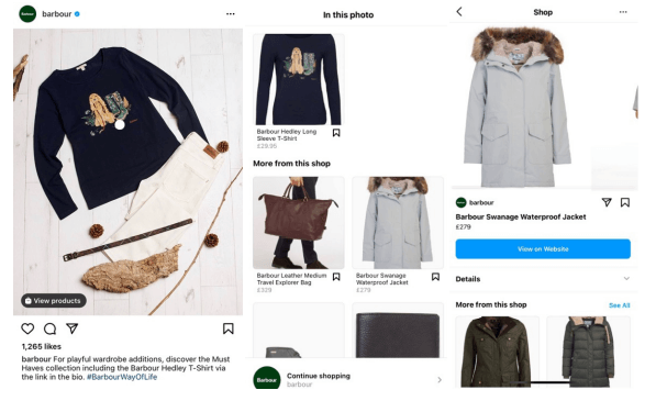 Instagram shopping
